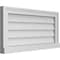 Ekena Millwork Vertical Surface Mount PVC Gable Vent w/ 2"W x 2"H , Brickmould Sill Frame, 28"W x 14"H GVPVE28X1403SN - alternate 3